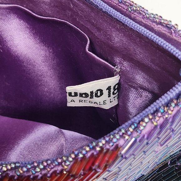 Vintage La Regale Beaded Purse Evening Bag Clutch Studio 18 *Some Beads Missing* - Picture 7 of 16